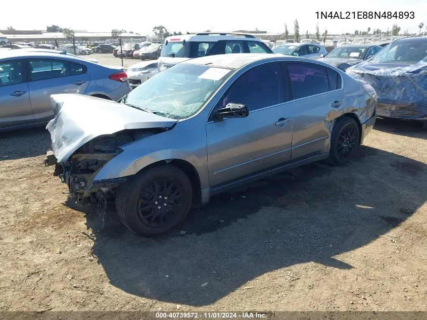 2008 Nissan Altima 2.5 S VIN: 1N4AL21E88N484893 Lot: 40739572