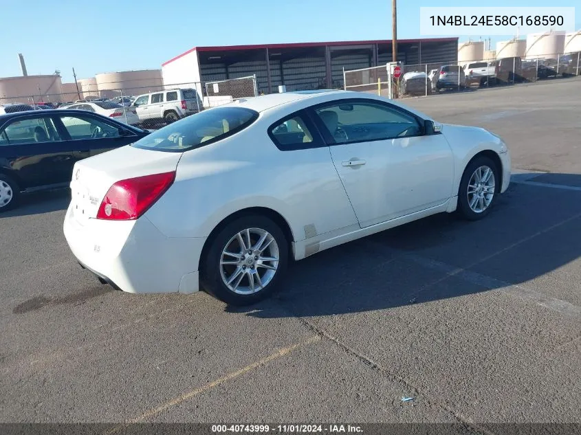 2008 Nissan Altima 3.5 Se VIN: 1N4BL24E58C168590 Lot: 40743999