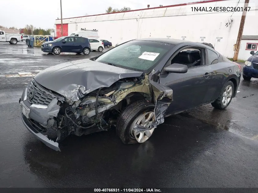 2008 Nissan Altima 2.5 S VIN: 1N4AL24E58C260147 Lot: 40766931