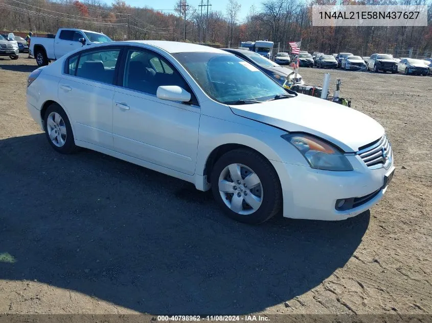 2008 Nissan Altima 2.5 S VIN: 1N4AL21E58N437627 Lot: 40798962