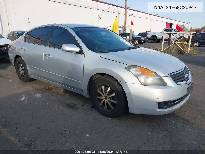 2008 Nissan Altima 2.5 S VIN: 1N4AL21E68C209471 Lot: 40820708