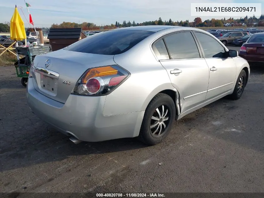 2008 Nissan Altima 2.5 S VIN: 1N4AL21E68C209471 Lot: 40820708