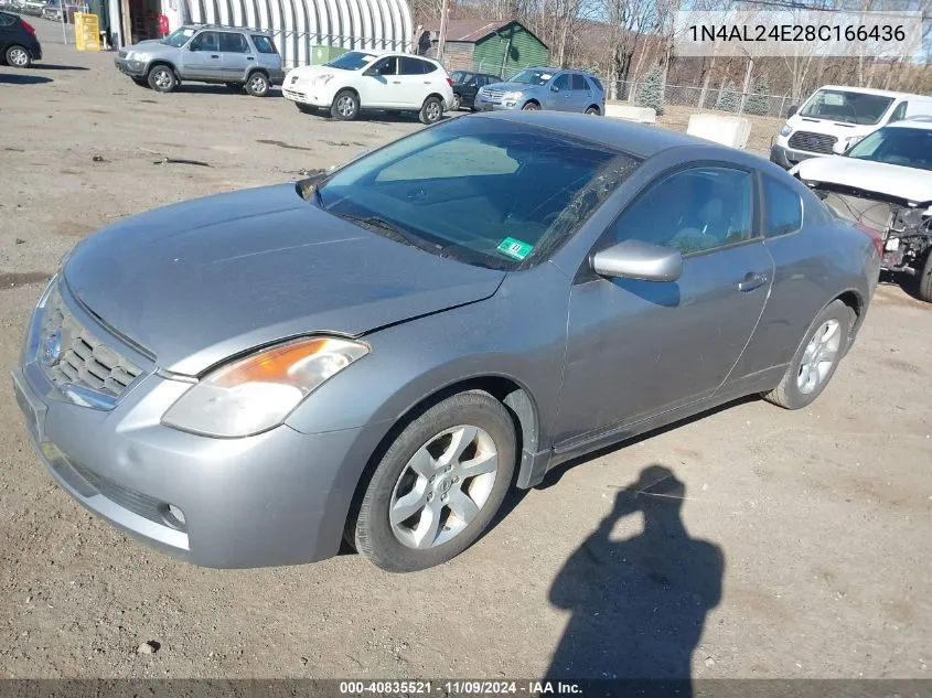 2008 Nissan Altima 2.5 S VIN: 1N4AL24E28C166436 Lot: 40835521