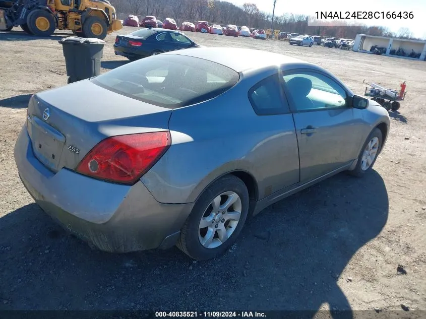 2008 Nissan Altima 2.5 S VIN: 1N4AL24E28C166436 Lot: 40835521