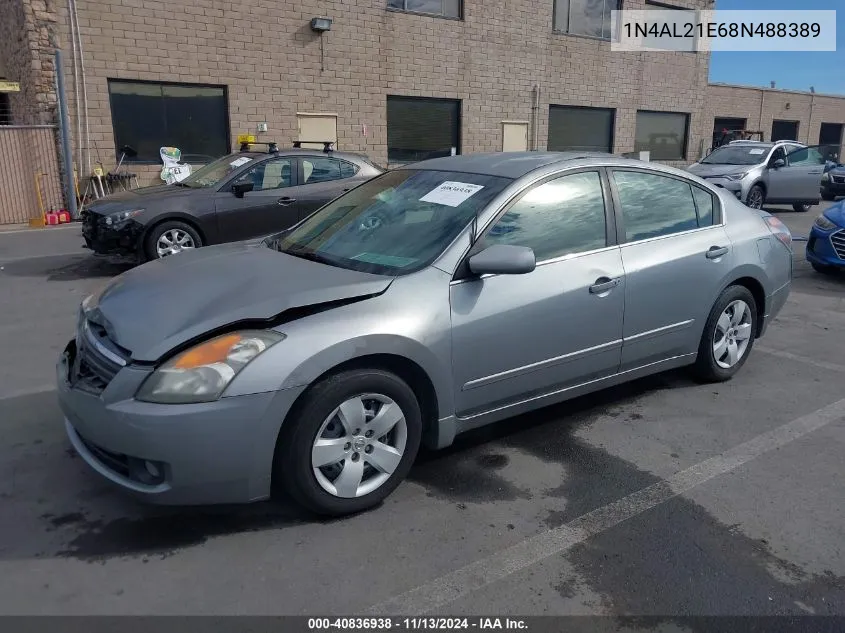 2008 Nissan Altima 2.5 S VIN: 1N4AL21E68N488389 Lot: 40836938