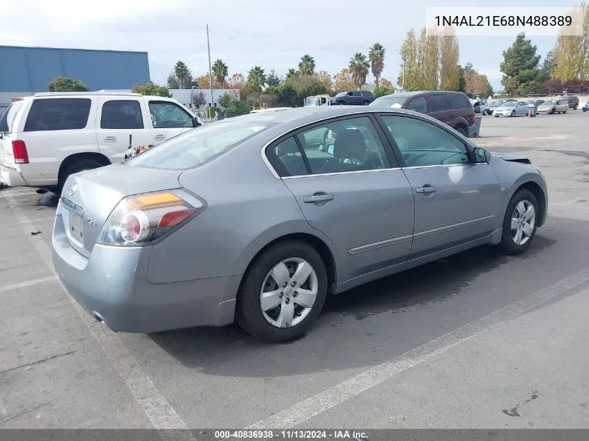 2008 Nissan Altima 2.5 S VIN: 1N4AL21E68N488389 Lot: 40836938