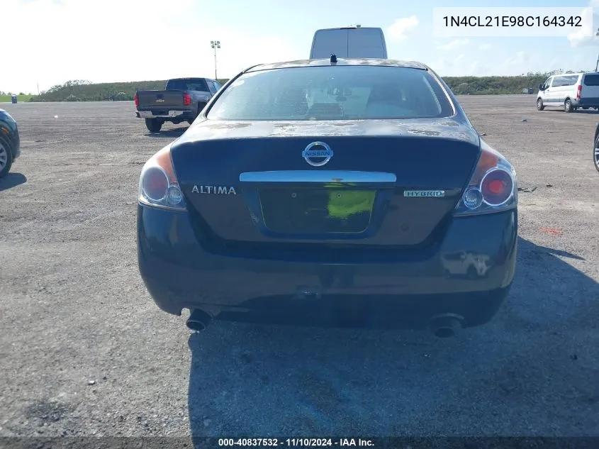 2008 Nissan Altima Hybrid VIN: 1N4CL21E98C164342 Lot: 40837532