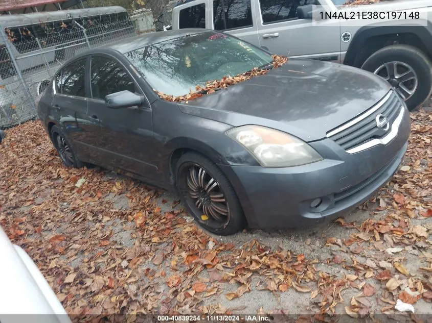 1N4AL21E38C197148 2008 Nissan Altima 2.5 S