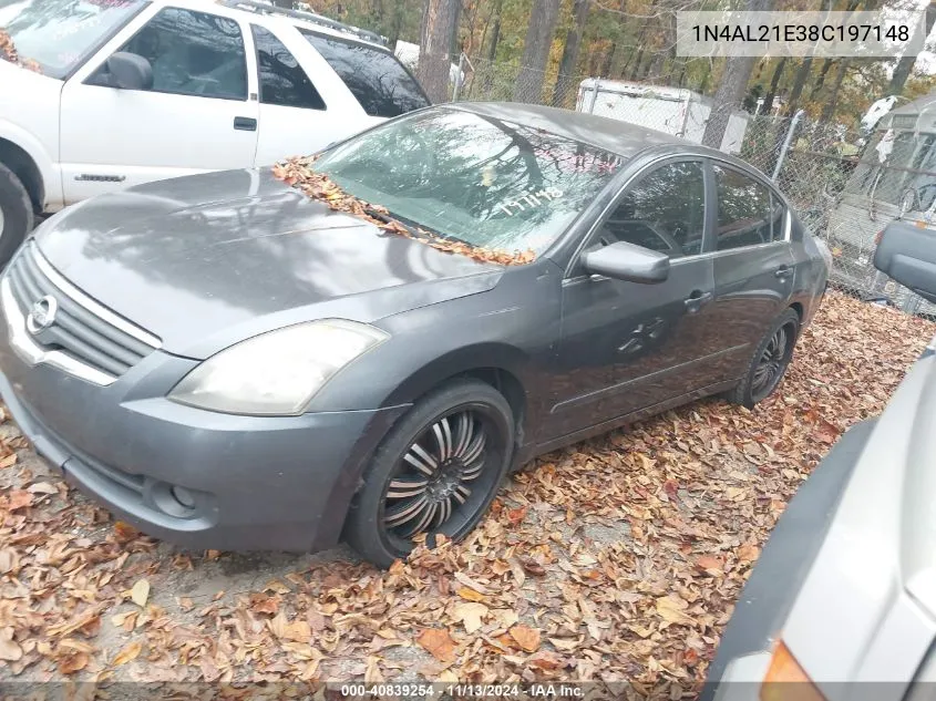 1N4AL21E38C197148 2008 Nissan Altima 2.5 S