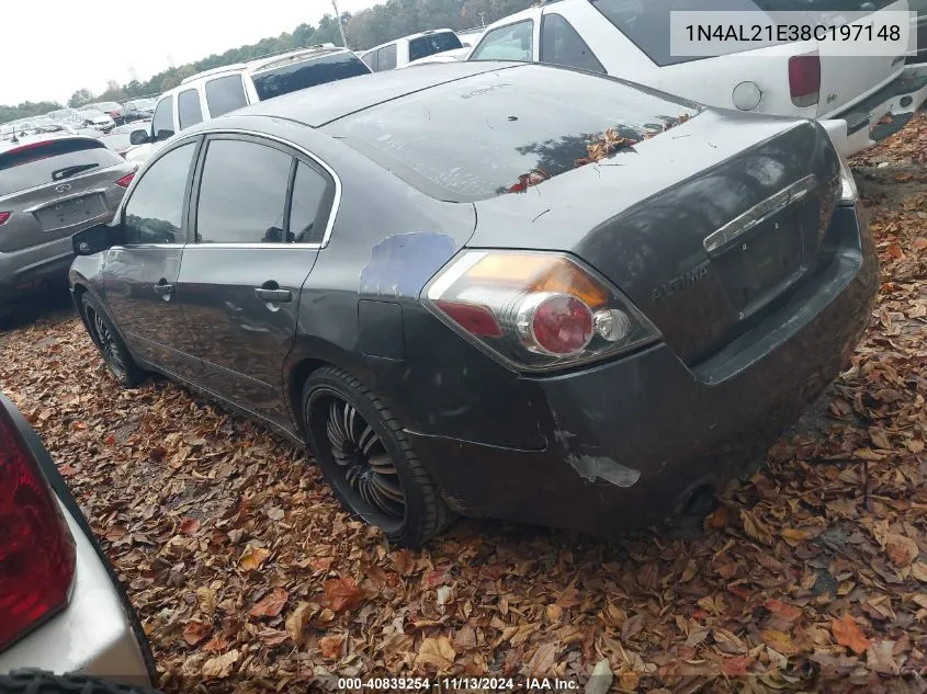 1N4AL21E38C197148 2008 Nissan Altima 2.5 S