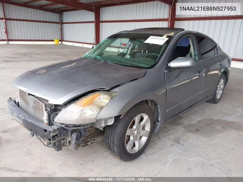 2008 Nissan Altima 2.5 S VIN: 1N4AL21E88N527953 Lot: 40845358