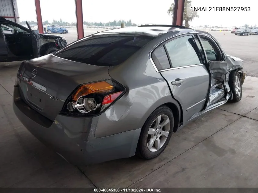 2008 Nissan Altima 2.5 S VIN: 1N4AL21E88N527953 Lot: 40845358