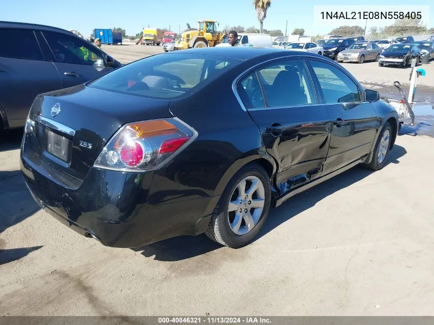 2008 Nissan Altima 2.5 S VIN: 1N4AL21E08N558405 Lot: 40846321