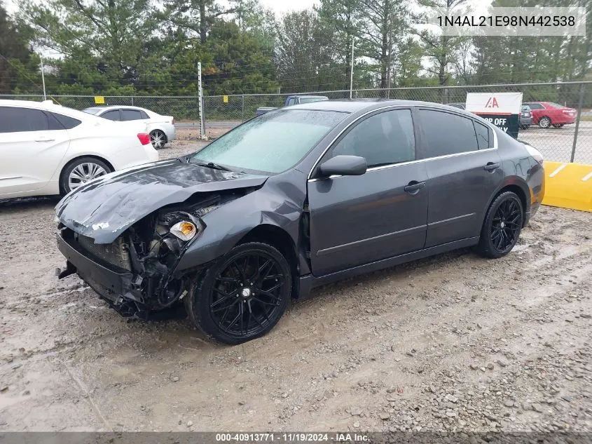 2008 Nissan Altima 2.5 S VIN: 1N4AL21E98N442538 Lot: 40913771