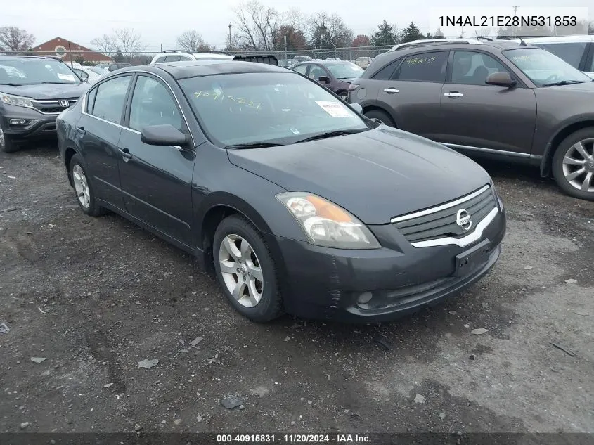 2008 Nissan Altima 2.5 S VIN: 1N4AL21E28N531853 Lot: 40915831