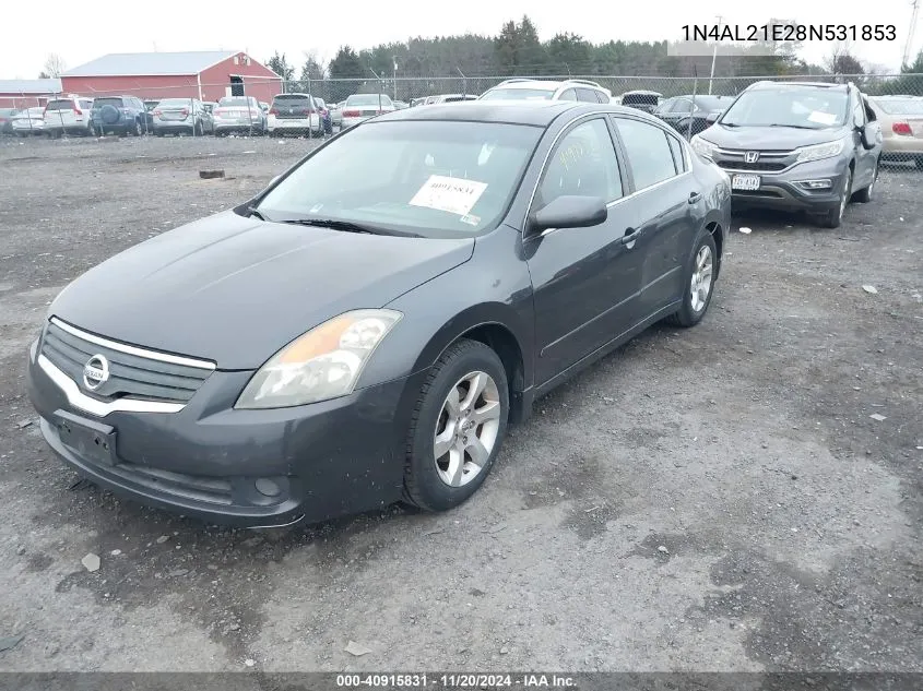 2008 Nissan Altima 2.5 S VIN: 1N4AL21E28N531853 Lot: 40915831