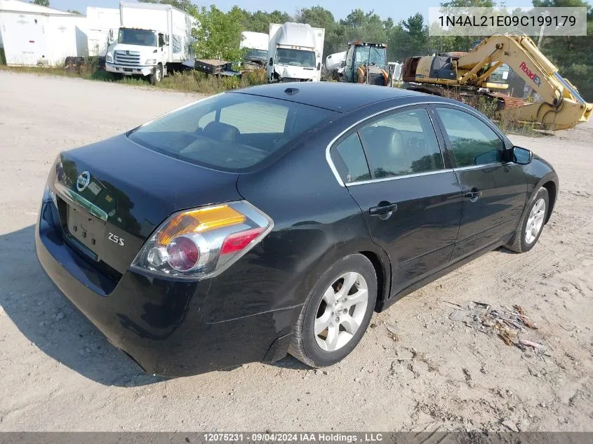 2009 Nissan Altima 2.5 S VIN: 1N4AL21E09C199179 Lot: 12075231