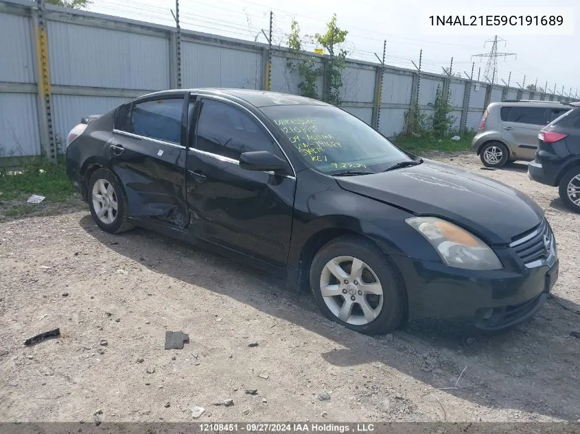 2009 Nissan Altima 2.5 S VIN: 1N4AL21E59C191689 Lot: 12108451