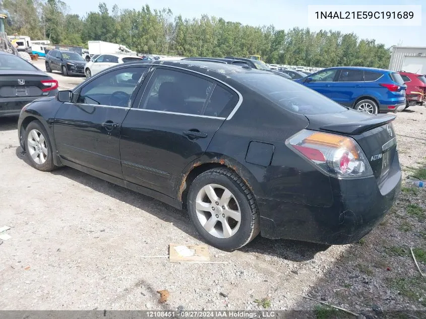 2009 Nissan Altima 2.5 S VIN: 1N4AL21E59C191689 Lot: 12108451