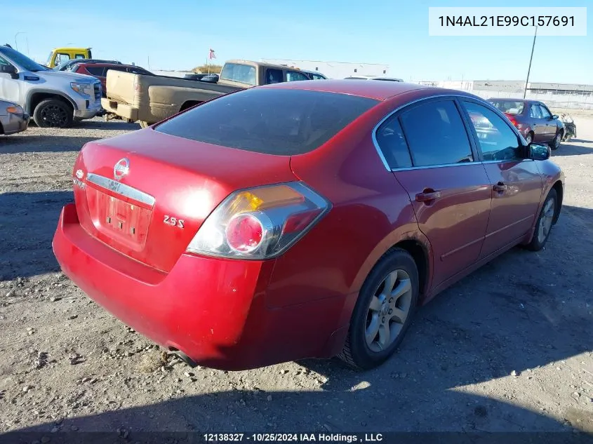 2009 Nissan Altima 2.5 S VIN: 1N4AL21E99C157691 Lot: 12138327