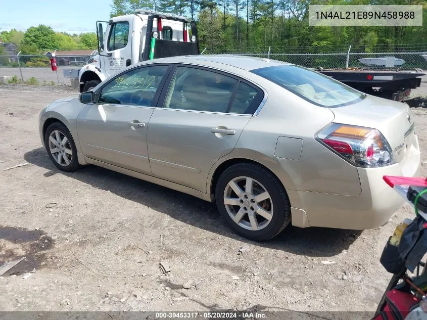 2009 Nissan Altima 2.5 S VIN: 1N4AL21E89N458988 Lot: 39453317