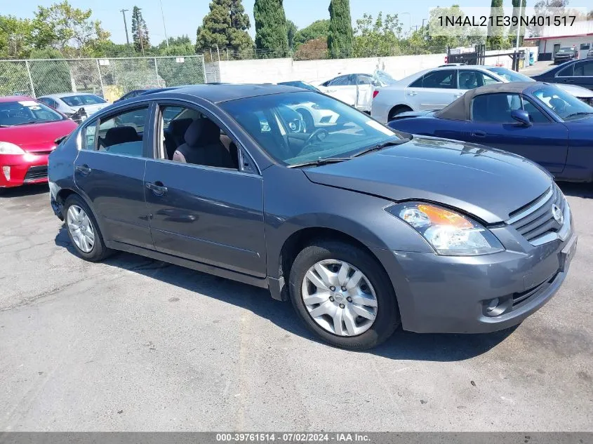 2009 Nissan Altima 2.5 S VIN: 1N4AL21E39N401517 Lot: 39761514