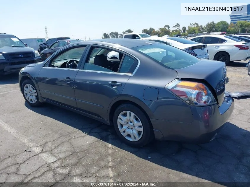 1N4AL21E39N401517 2009 Nissan Altima 2.5 S