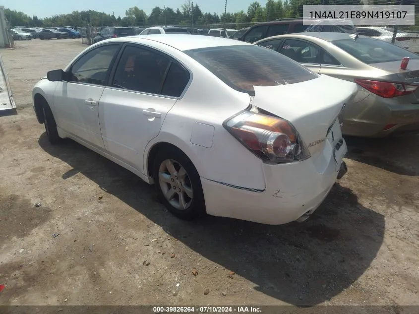 2009 Nissan Altima 2.5 S VIN: 1N4AL21E89N419107 Lot: 39826264