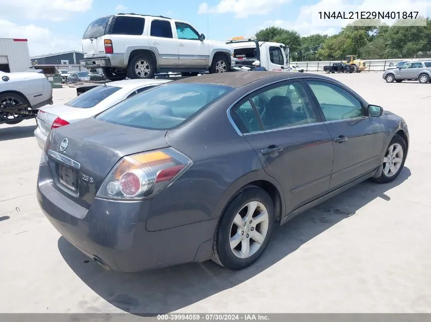 1N4AL21E29N401847 2009 Nissan Altima 2.5 S