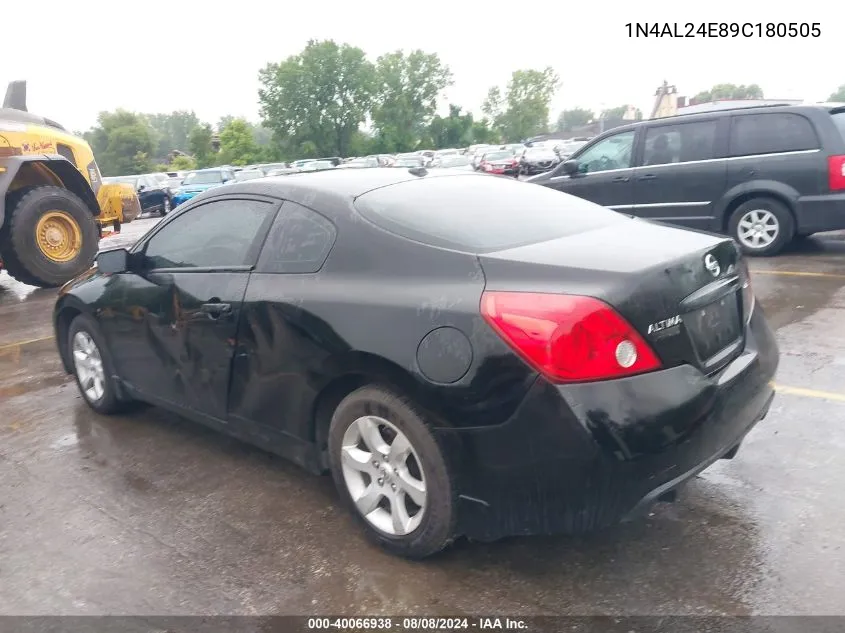 2009 Nissan Altima 2.5 S VIN: 1N4AL24E89C180505 Lot: 40066938