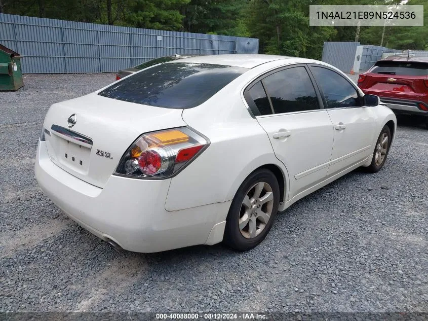 1N4AL21E89N524536 2009 Nissan Altima 2.5 S