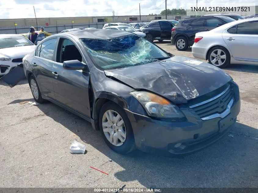 2009 Nissan Altima 2.5 S VIN: 1N4AL21E89N417521 Lot: 40124213