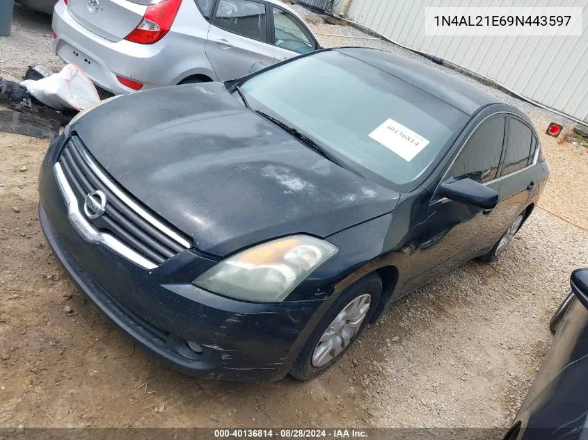 2009 Nissan Altima 2.5 S VIN: 1N4AL21E69N443597 Lot: 40136814