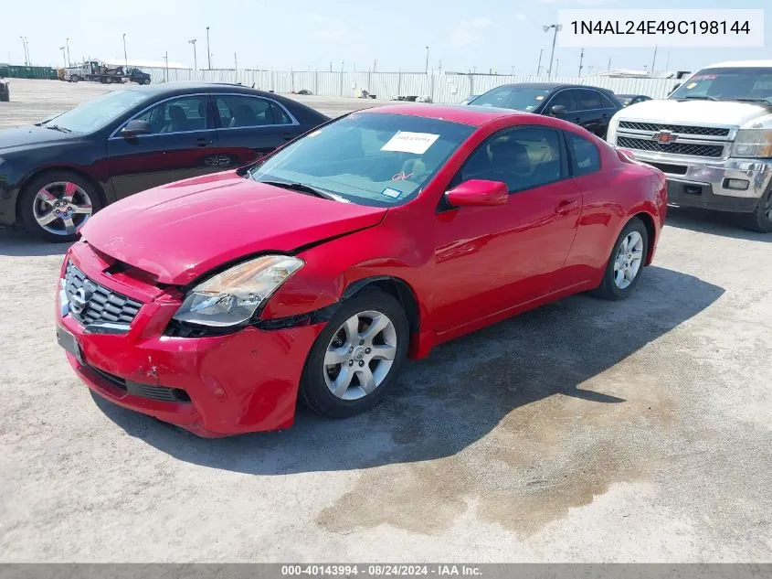 2009 Nissan Altima 2.5 S VIN: 1N4AL24E49C198144 Lot: 40143994