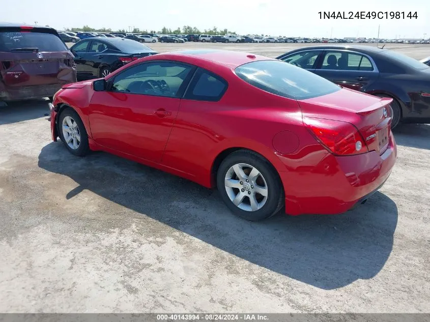 2009 Nissan Altima 2.5 S VIN: 1N4AL24E49C198144 Lot: 40143994