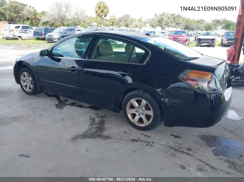 2009 Nissan Altima 2.5/2.5S VIN: 1N4AL21E09N505091 Lot: 40147750