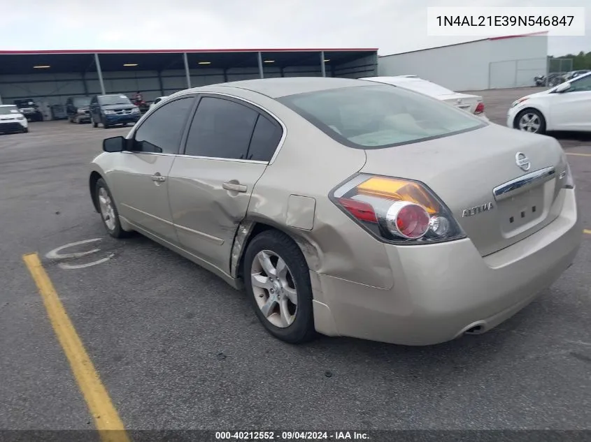 2009 Nissan Altima 2.5/2.5S VIN: 1N4AL21E39N546847 Lot: 40212552