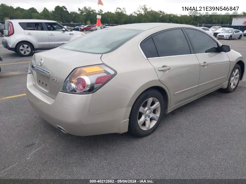 2009 Nissan Altima 2.5/2.5S VIN: 1N4AL21E39N546847 Lot: 40212552