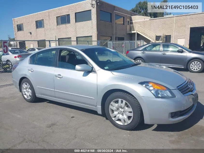 1N4AL21E49C105403 2009 Nissan Altima 2.5 S