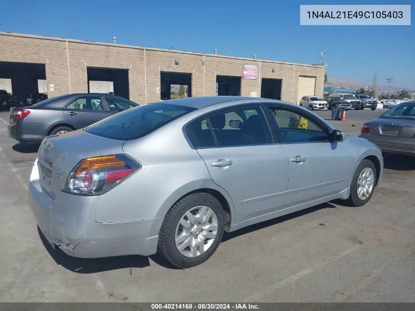 1N4AL21E49C105403 2009 Nissan Altima 2.5 S