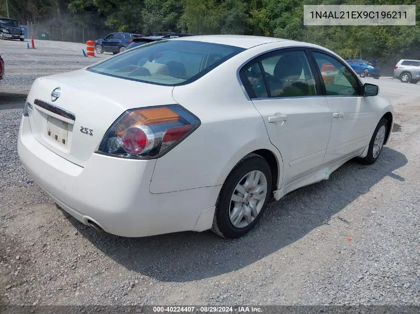 2009 Nissan Altima 2.5 S VIN: 1N4AL21EX9C196211 Lot: 40224407