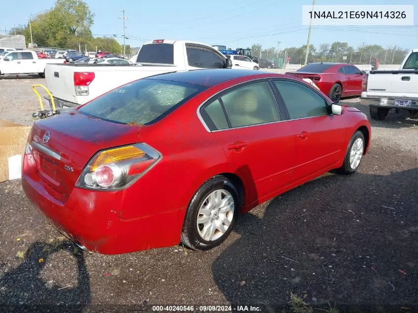 2009 Nissan Altima 2.5 S VIN: 1N4AL21E69N414326 Lot: 40240546