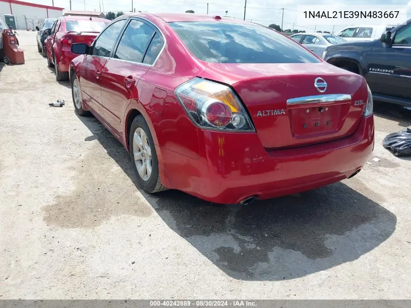 2009 Nissan Altima 2.5 S VIN: 1N4AL21E39N483667 Lot: 40242889