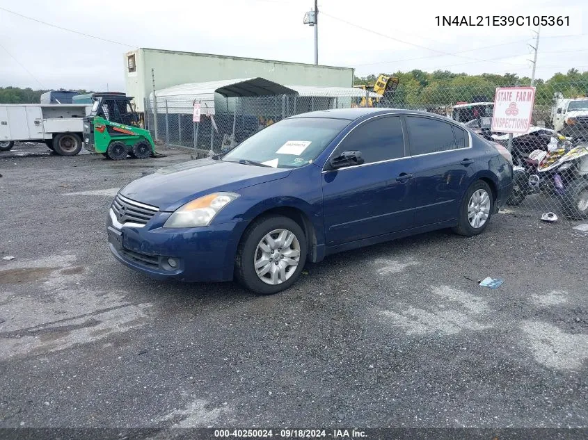 2009 Nissan Altima 2.5 S VIN: 1N4AL21E39C105361 Lot: 40250024