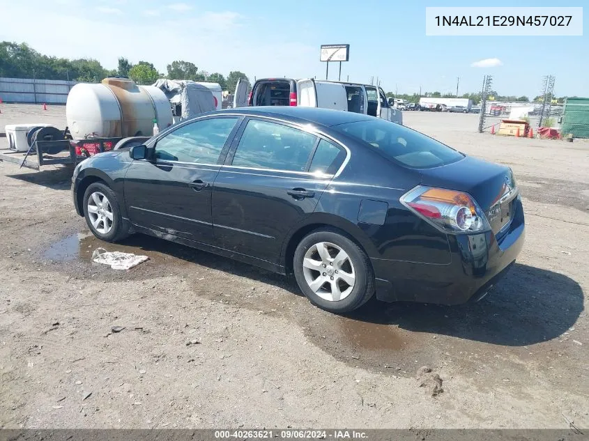 2009 Nissan Altima 2.5 S VIN: 1N4AL21E29N457027 Lot: 40263621