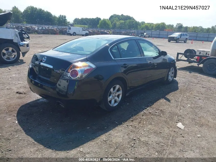 2009 Nissan Altima 2.5 S VIN: 1N4AL21E29N457027 Lot: 40263621