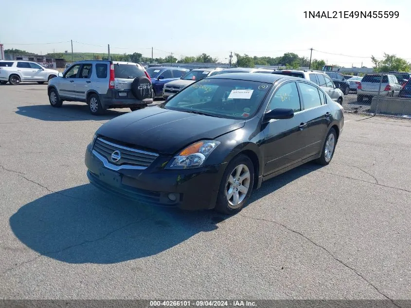 2009 Nissan Altima 2.5 S VIN: 1N4AL21E49N455599 Lot: 40266101