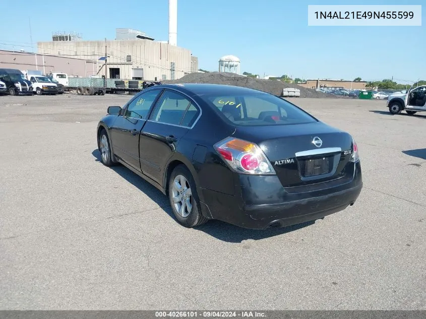 2009 Nissan Altima 2.5 S VIN: 1N4AL21E49N455599 Lot: 40266101