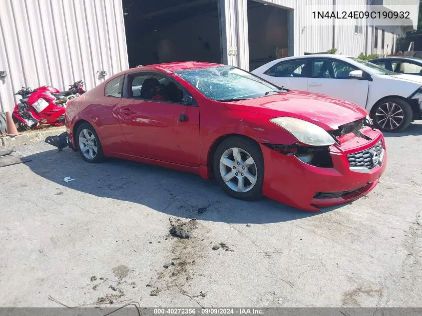 2009 Nissan Altima 2.5 S VIN: 1N4AL24E09C190932 Lot: 40272356