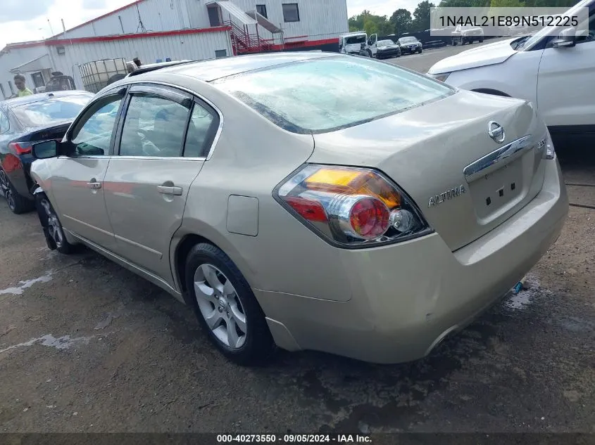 2009 Nissan Altima 2.5 S VIN: 1N4AL21E89N512225 Lot: 40273550